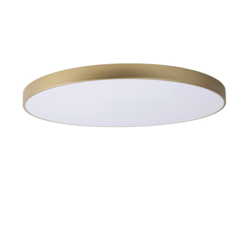 Lucide UNAR plafonnière Ø 80 cm LED dimb. 2700K 3 StepDim mat goud / Messing