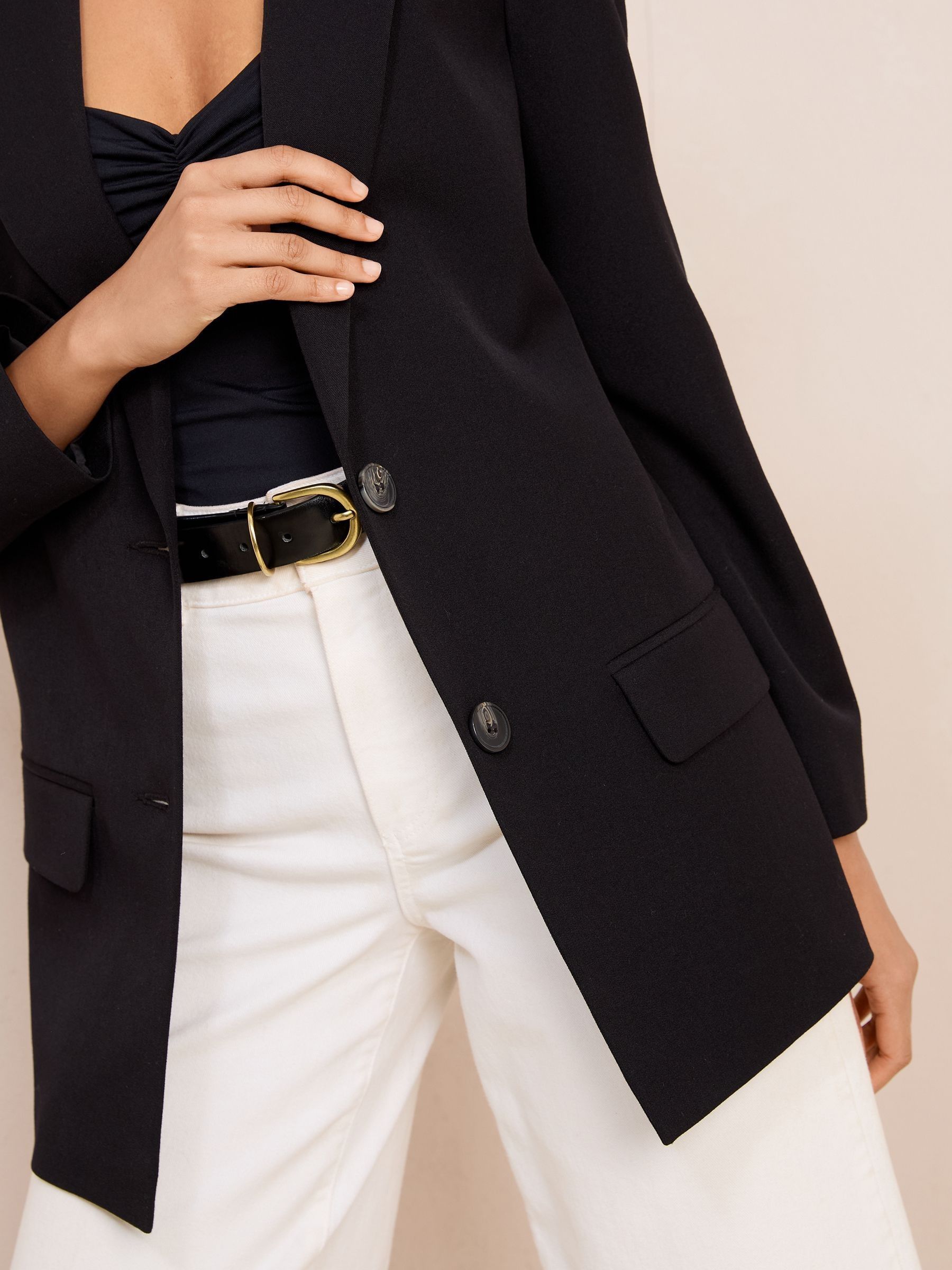 Zwart - Friends Like These Boyfriend Premium Tailored Blazer