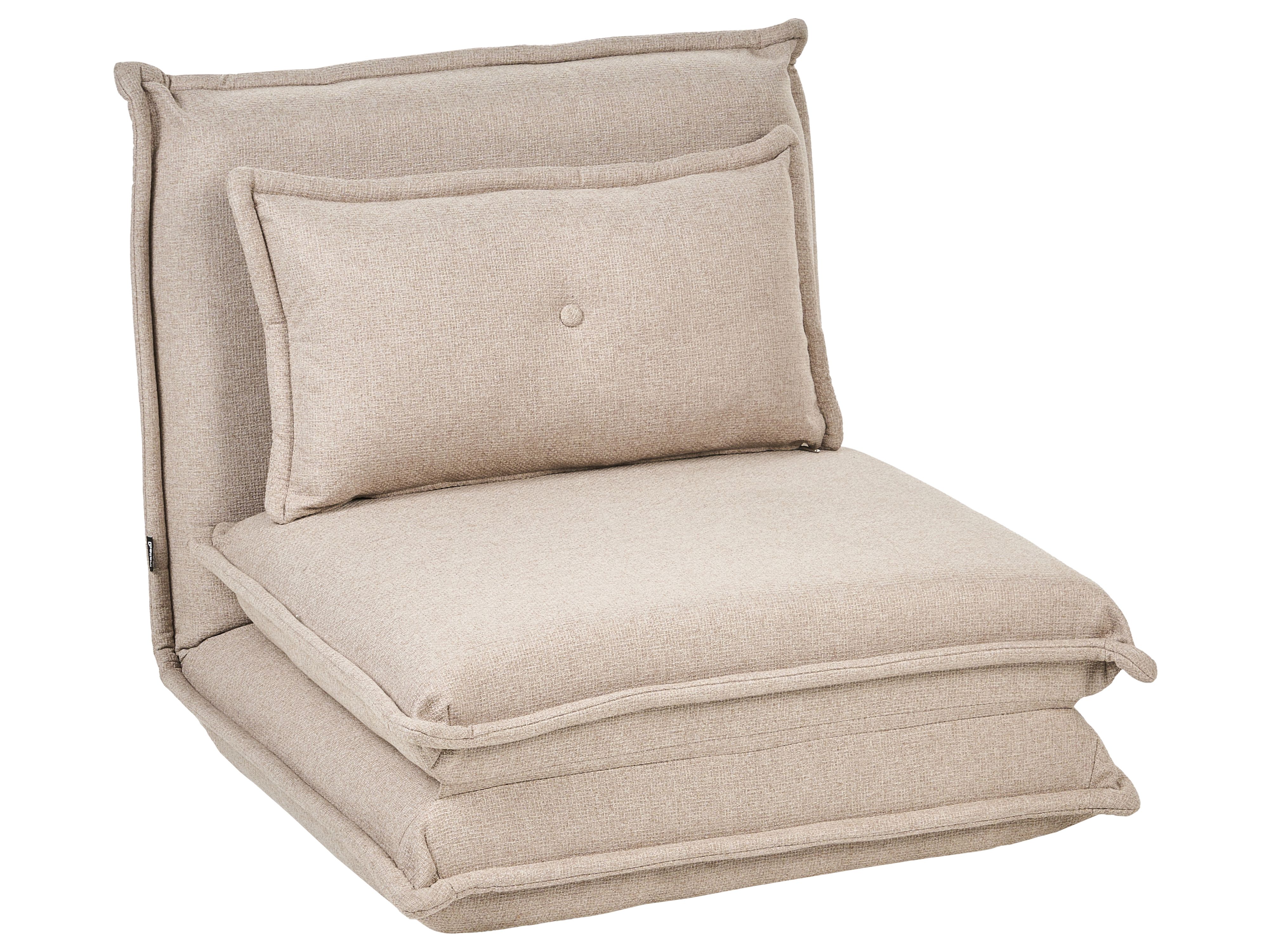 Eenpersoons slaapbank DELLEN Stof Beige