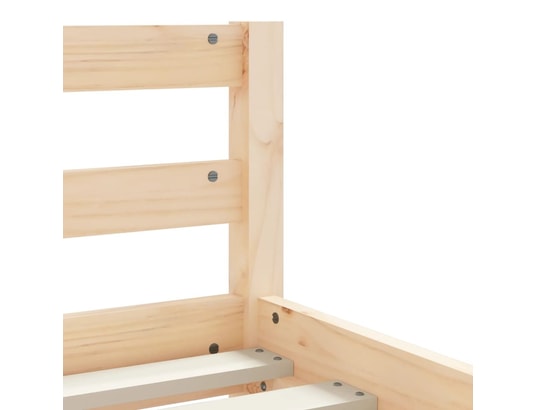 VIDAXL - Lit enfant Cadre de lit pour enfants gris 80x200 cm bois de pin massif
