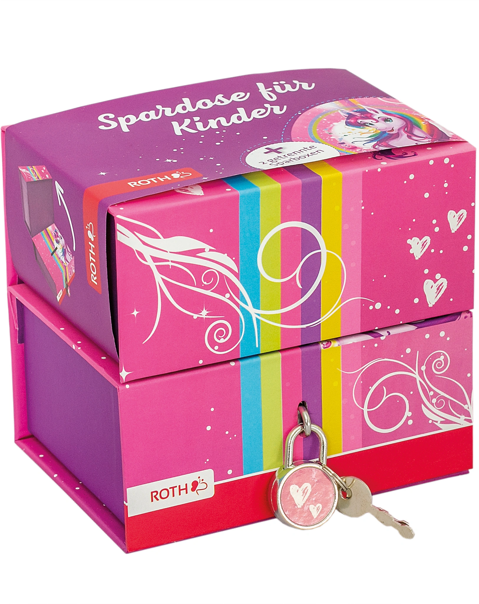 Spardose EINHORN (11x8x10) aus Pappe