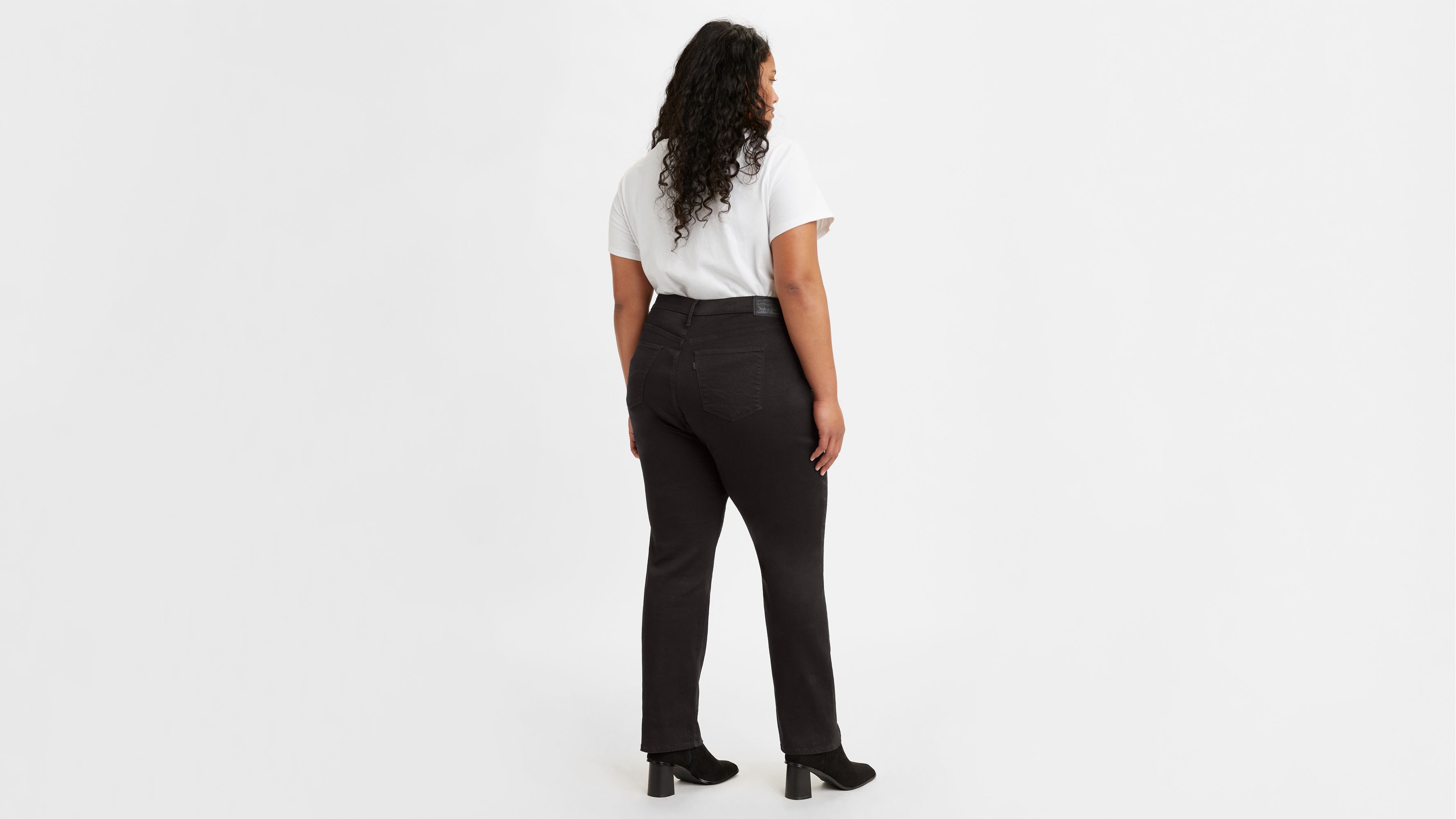 Jean droit taille haute 724™ (Plus) - Night is Black - Noir