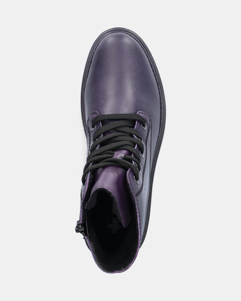 Rieker Veterboots  - paars