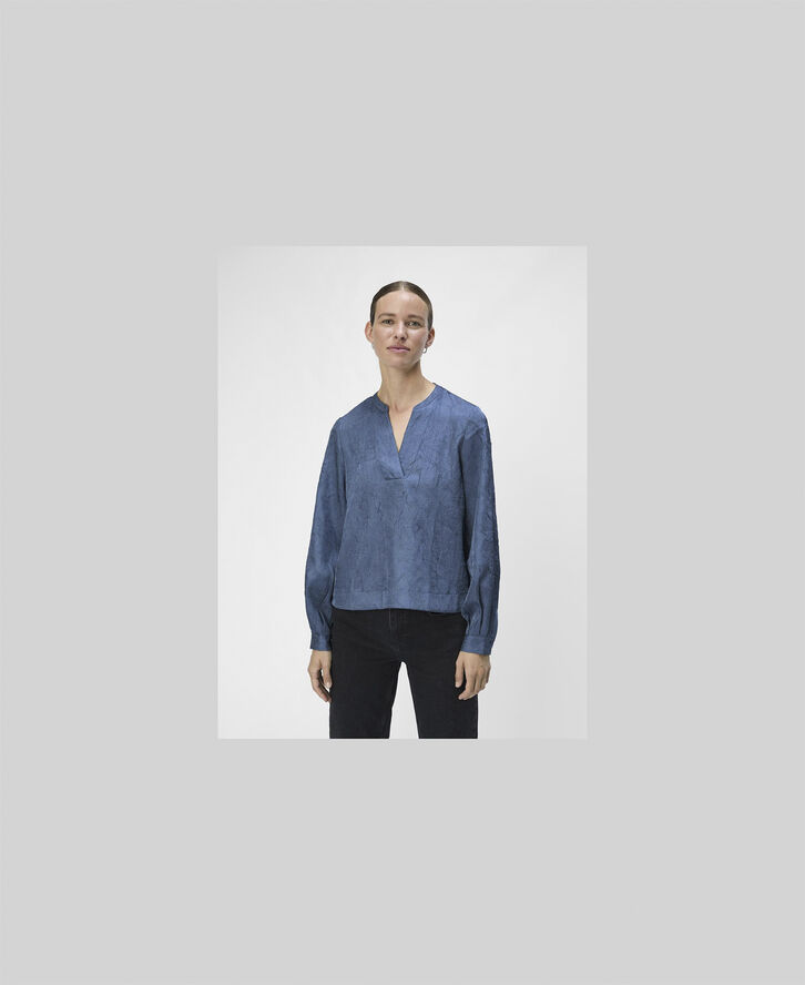 Object OBJJOHNSON RE L/S V-NECK TOP NOOS Bering sea