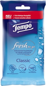 Tempo Feuchttücher Fresh to go Classic, 10 Stück