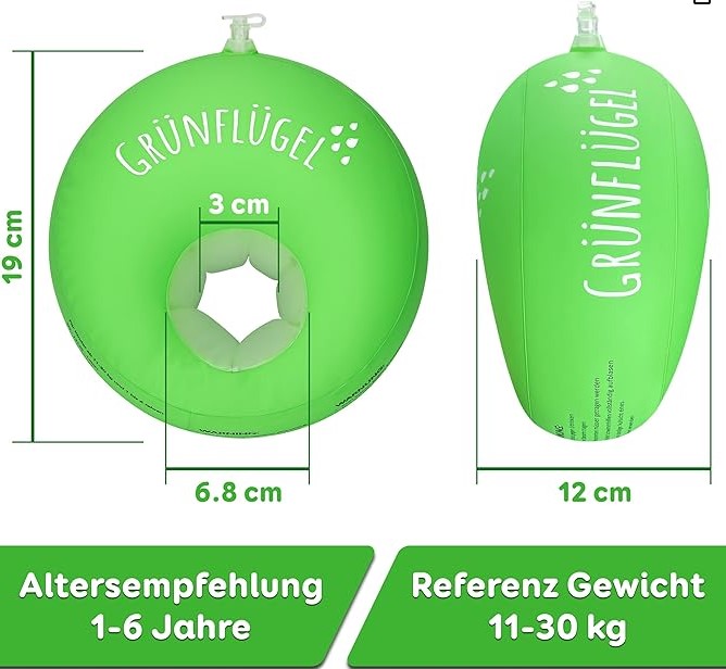 Schwimmflügel BIO-TPU Oval 1-6 Jahre/11-30 Kg