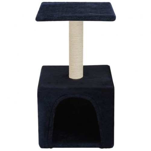 Poste arranhador azul para gatos