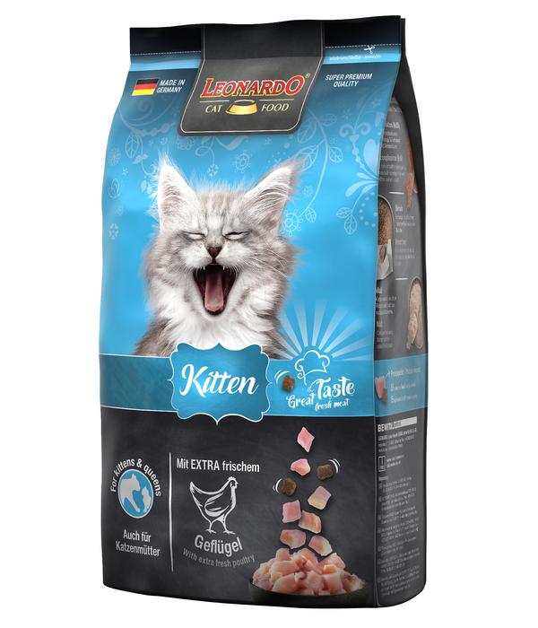 Leonardo Trockenfutter für Katzen Kitten,
