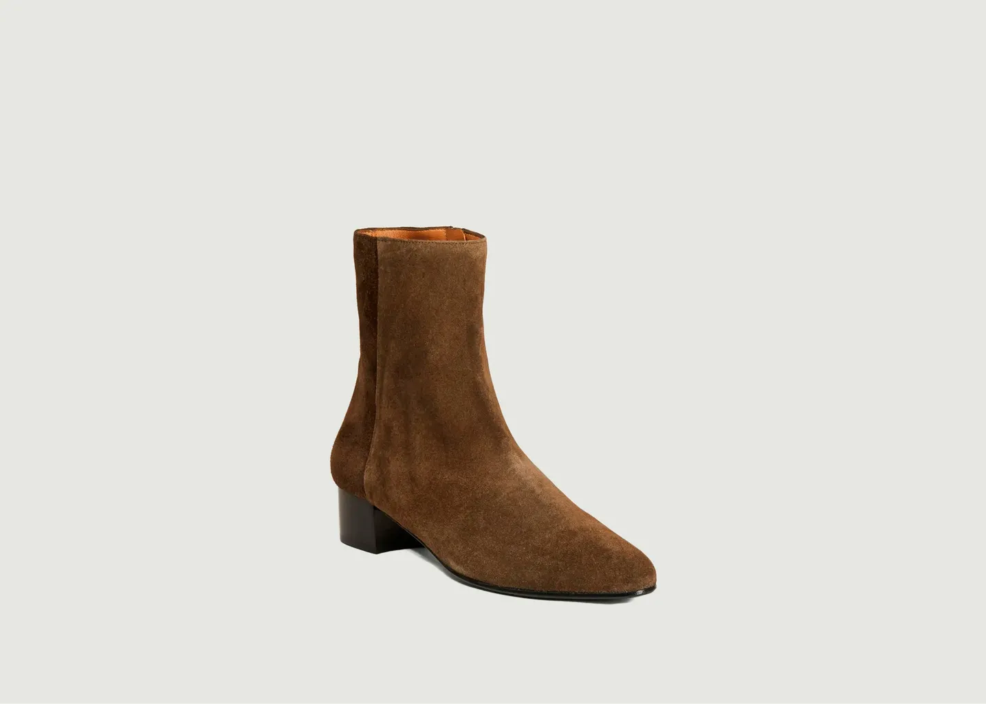 Bottines en cuir velours Michèle Anne Thomas Chaussures