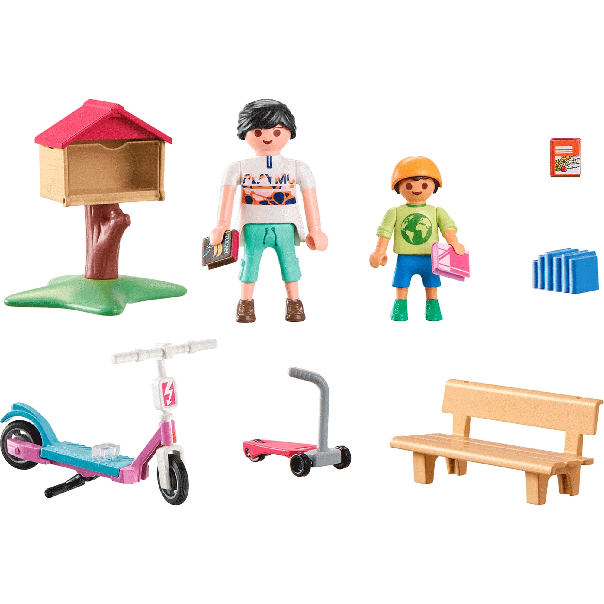 PLAYMOBIL Konstruktionsspielzeug City Life Büchertausch für Leseratten