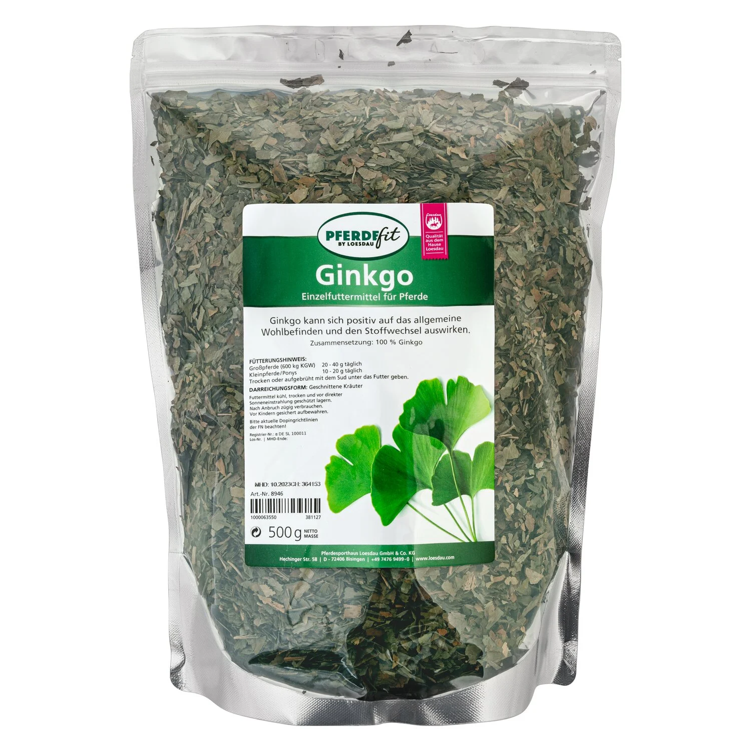 PFERDEfit by Loesdau Ginkgo  - 500 g