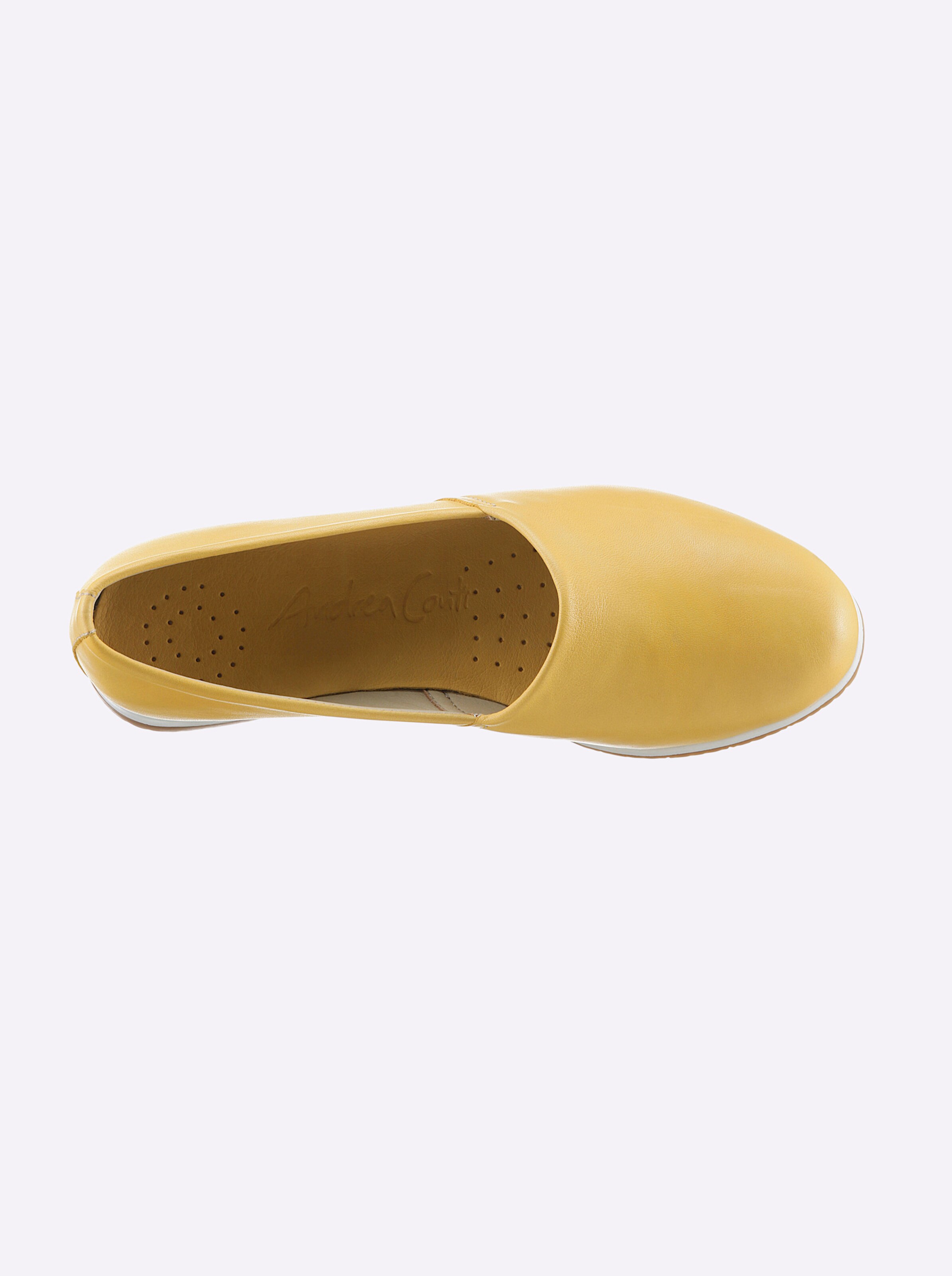 Andrea Conti Slipper in sonnengelb