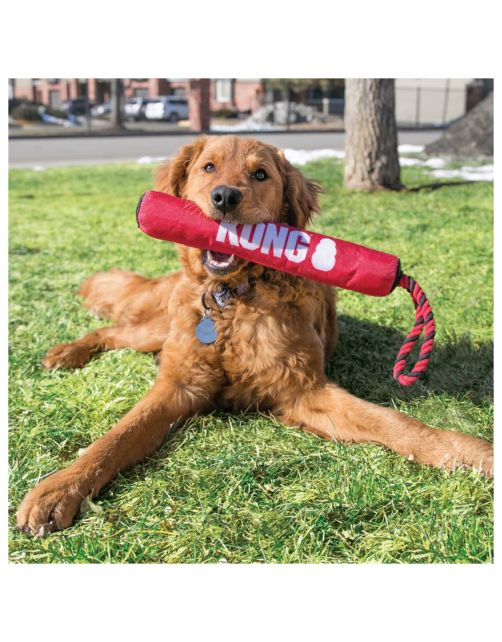 Kong Signature Stick With Rope - Hondenspeelgoed -