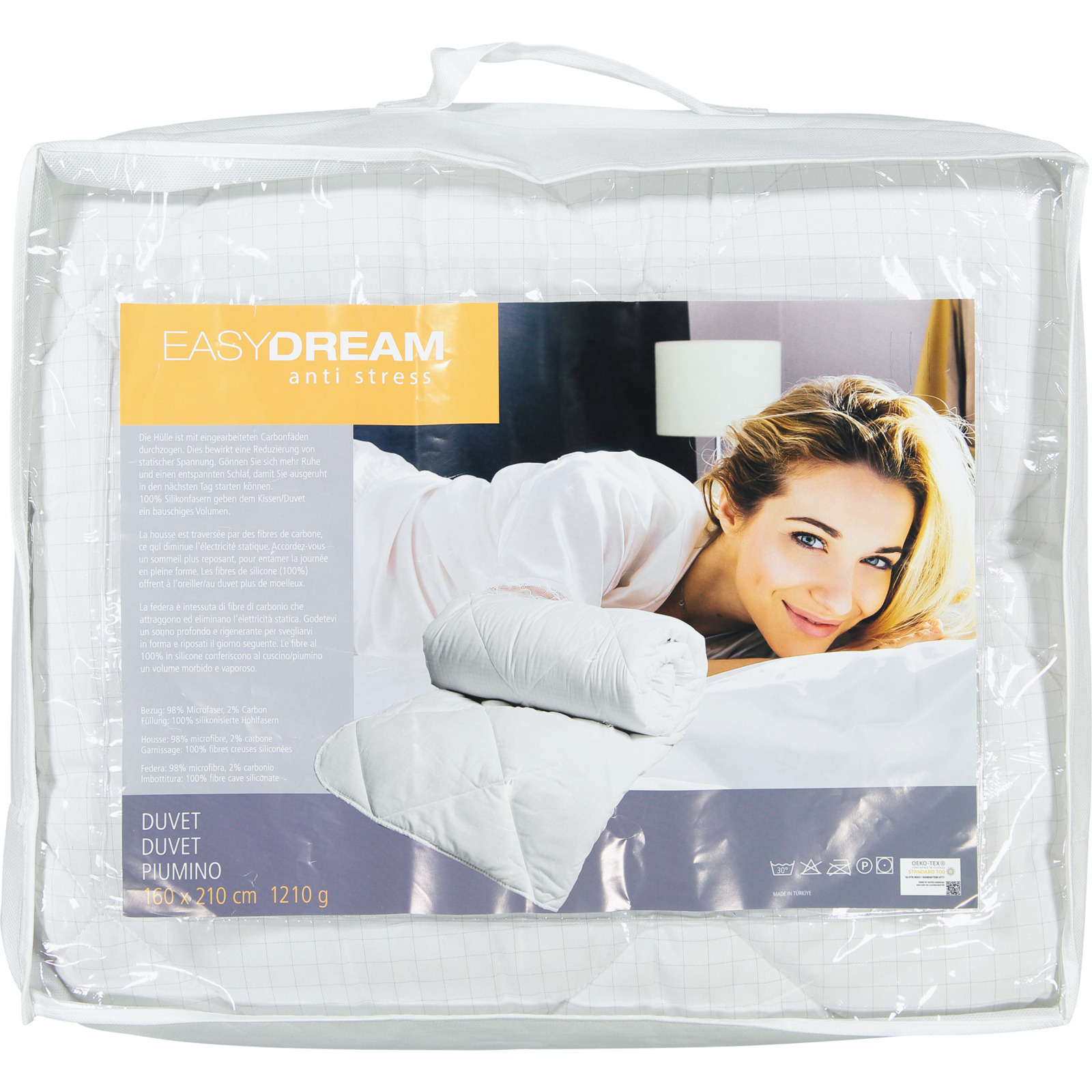 Easy Dream Duvet Anti Stress mit Carbonfäden 160x210 Duvet Nordisch
