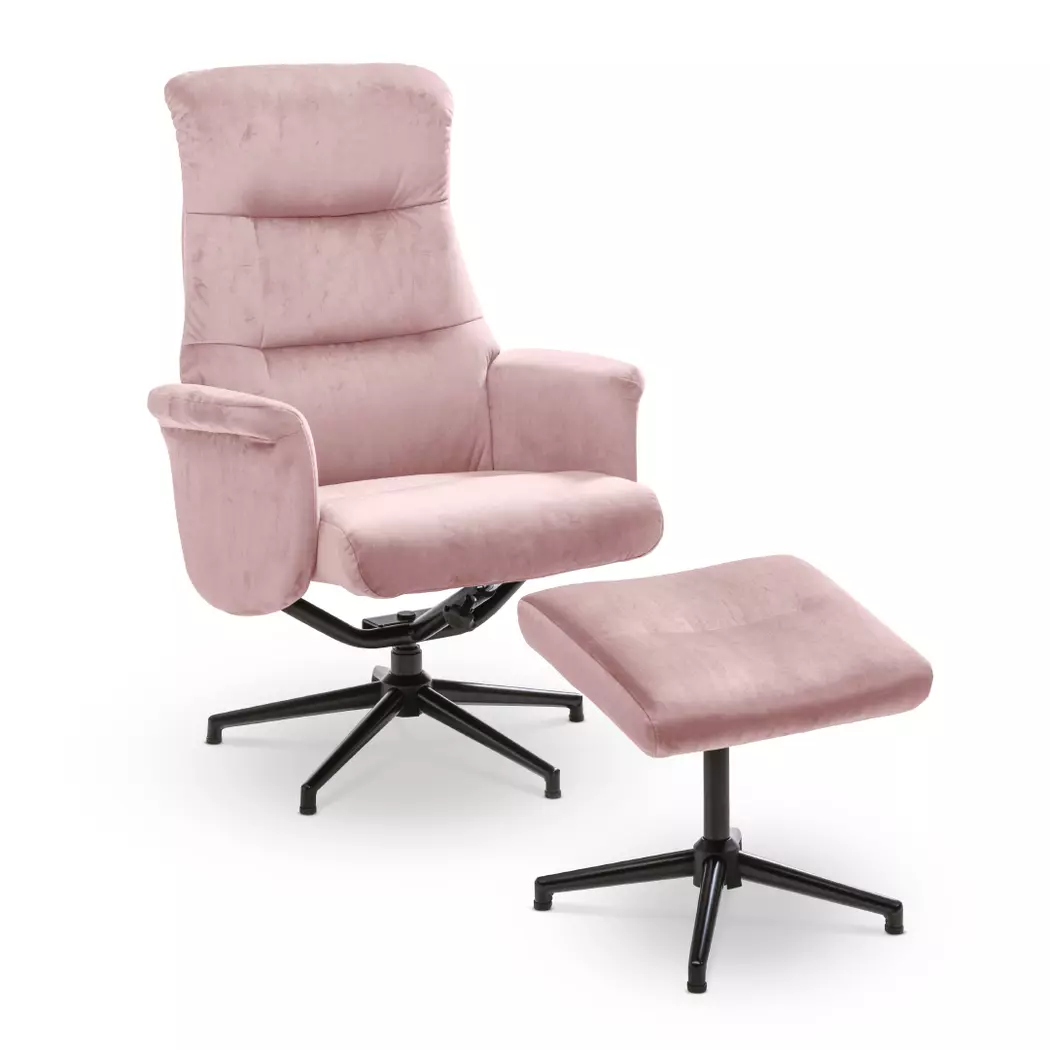 Sessel mit Hocker Roger