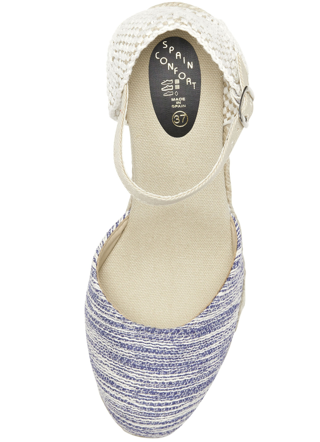 Sandalette aus Textilmaterial