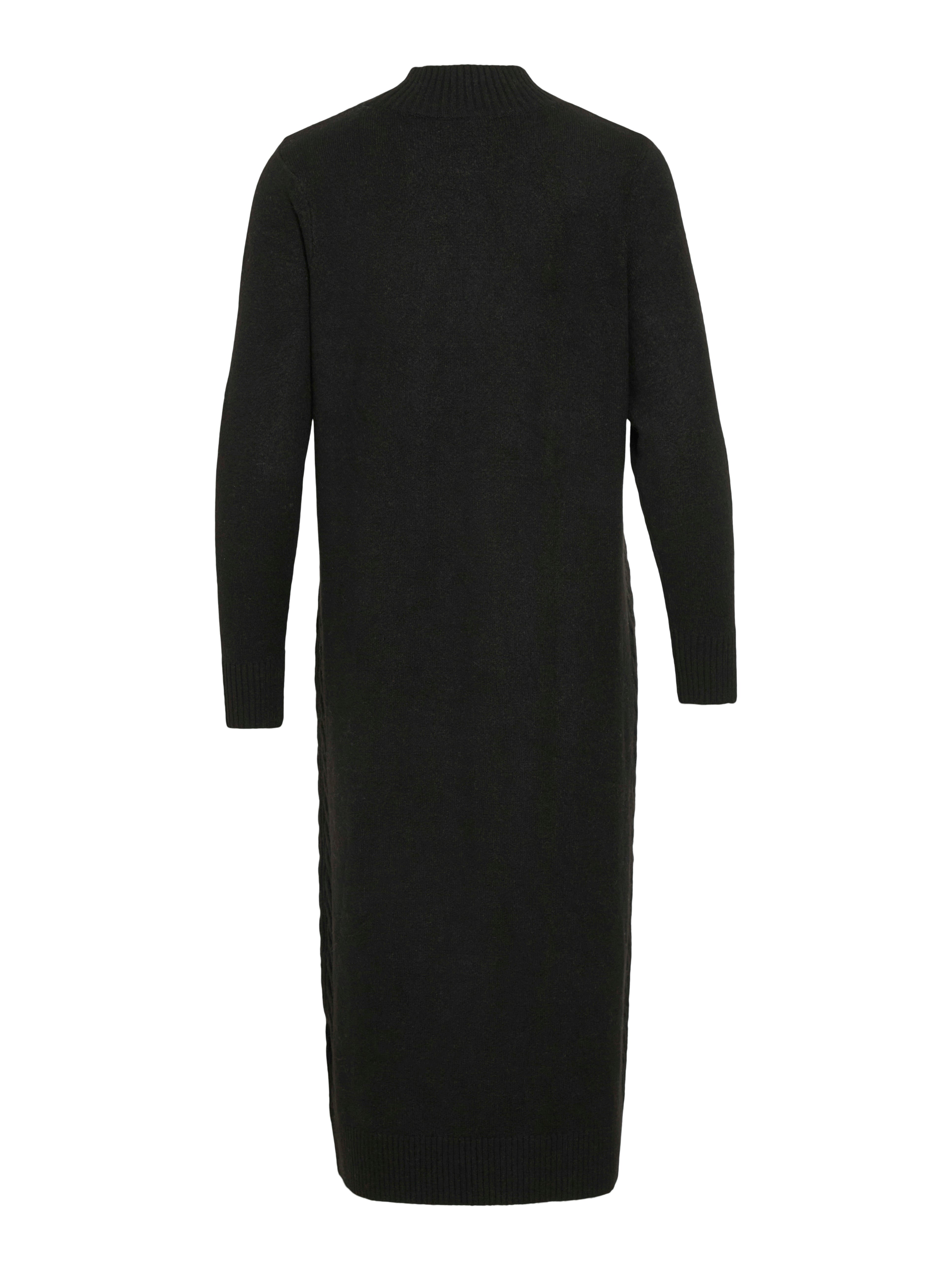 Vila  Vikiku L/S High Neck kjole - sort