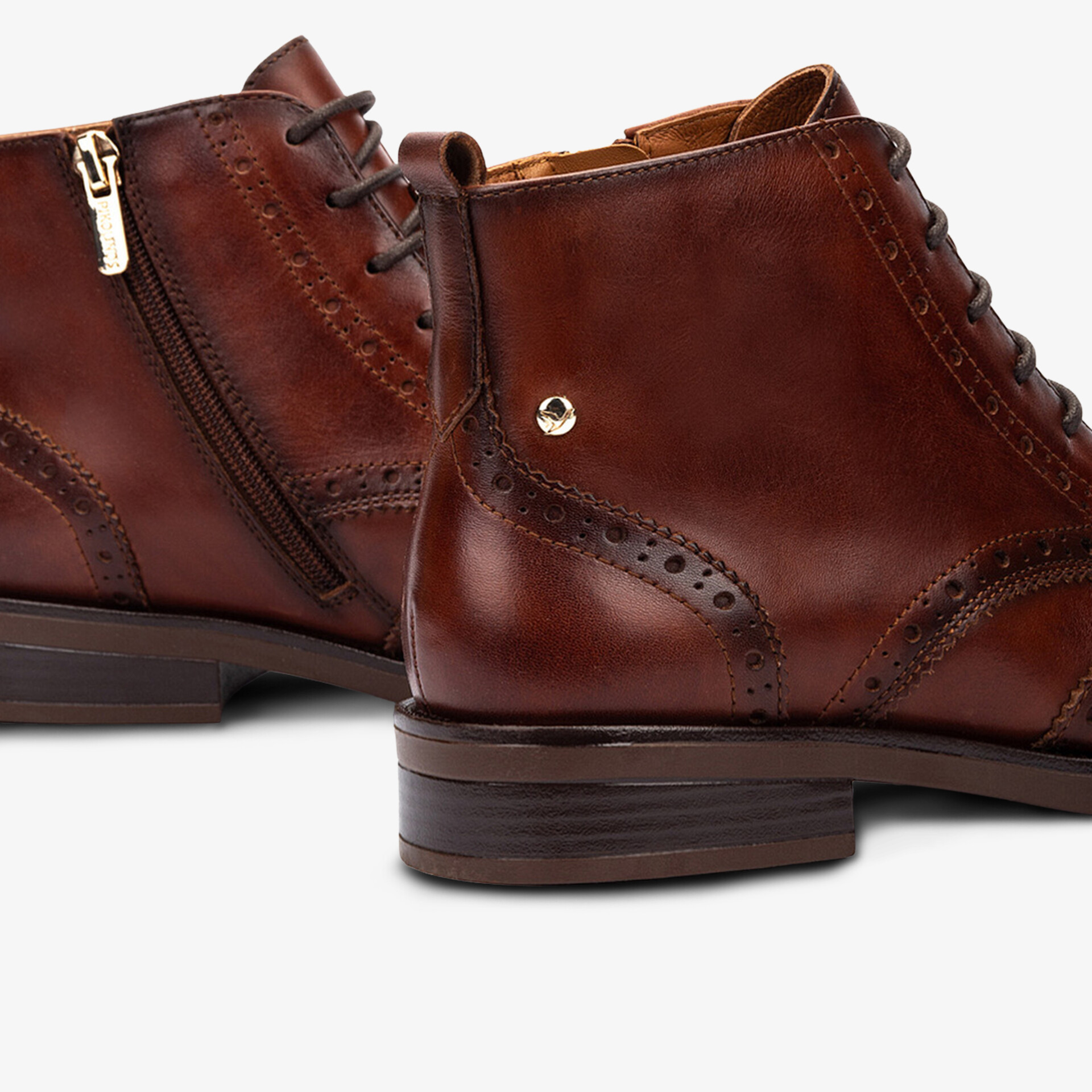 PIKOLINOS Damen Schnürstiefeletten cognac