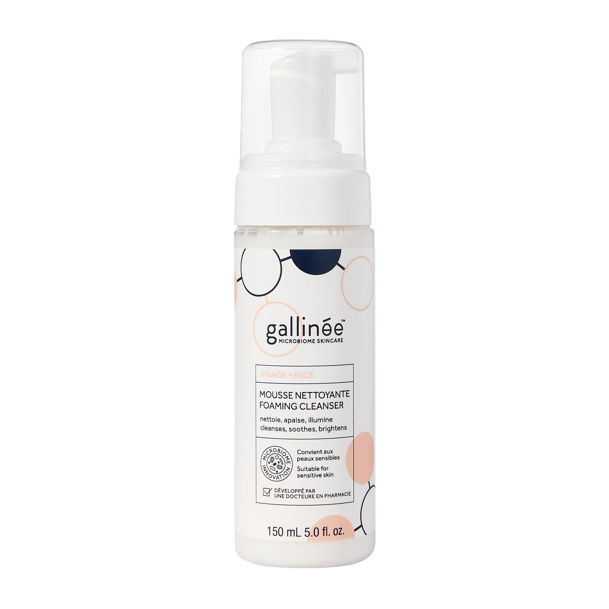 Gallinée Face Foaming Cleanser - sanfter Reinigungsschaum mit feuchtigkeitsspendenden und hautbarrierestärkenden Eigenschaften - auch für zu Ekzemen neigende Haut geeignet