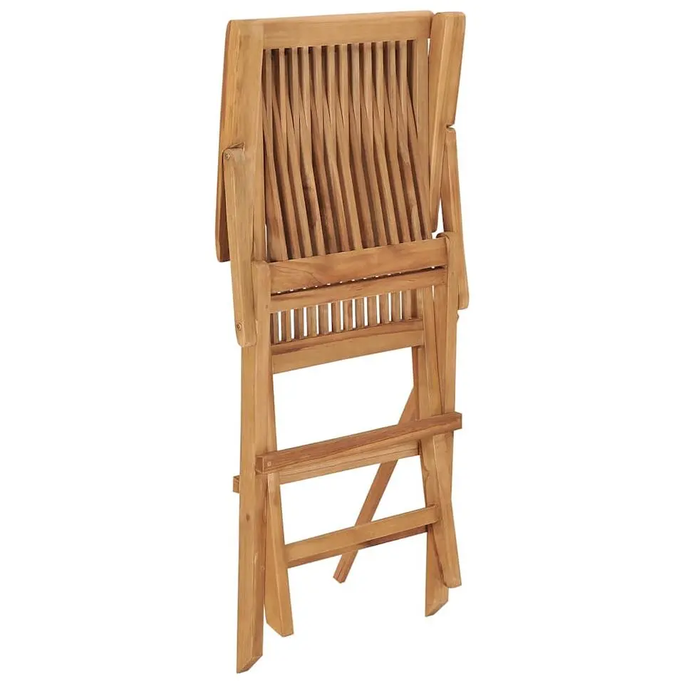 vidaXL - Tuin Eetstoel - Bruin - Teakhout - 2 stuks