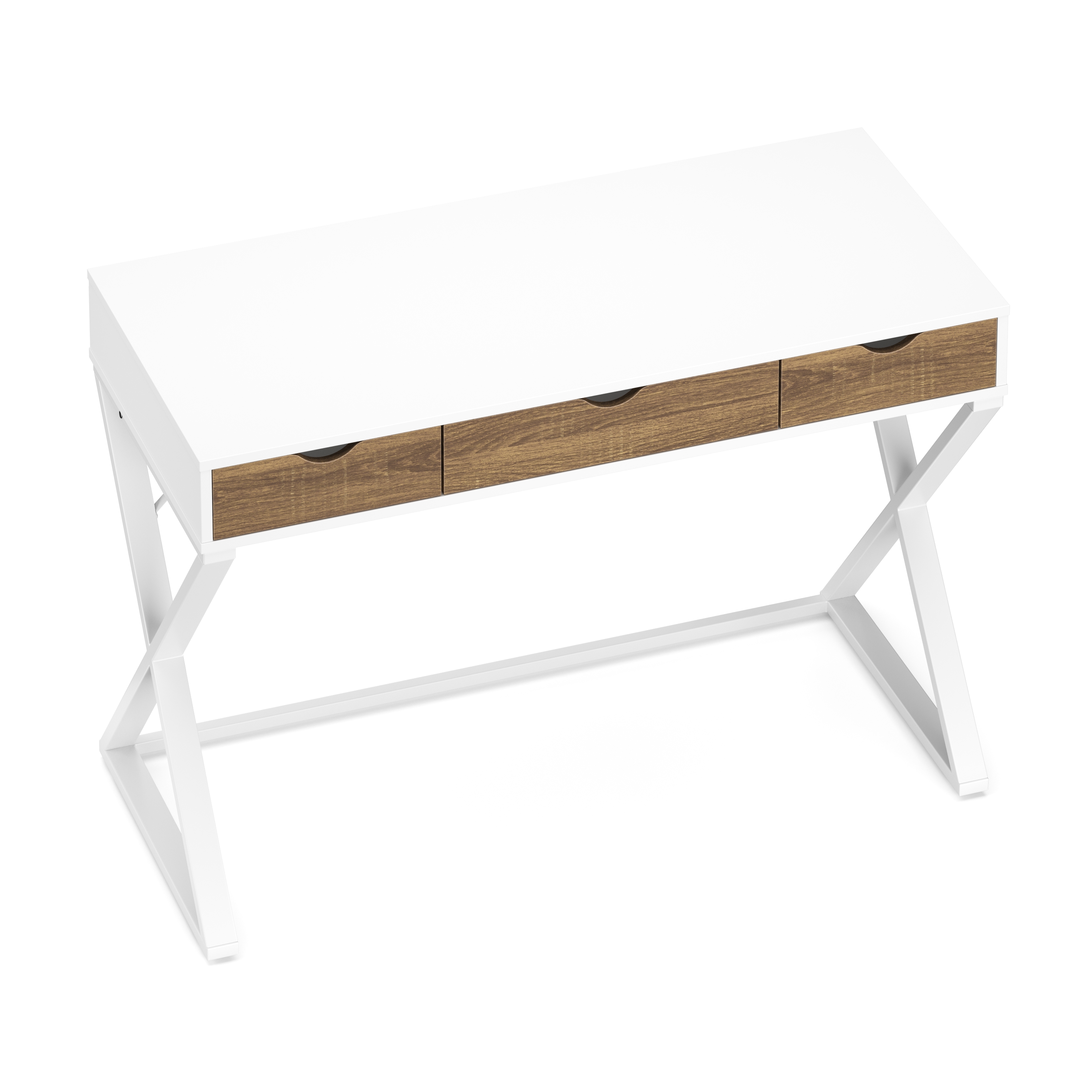 Schreibtisch ANUBIS 100 x 50 cm weiss/braun