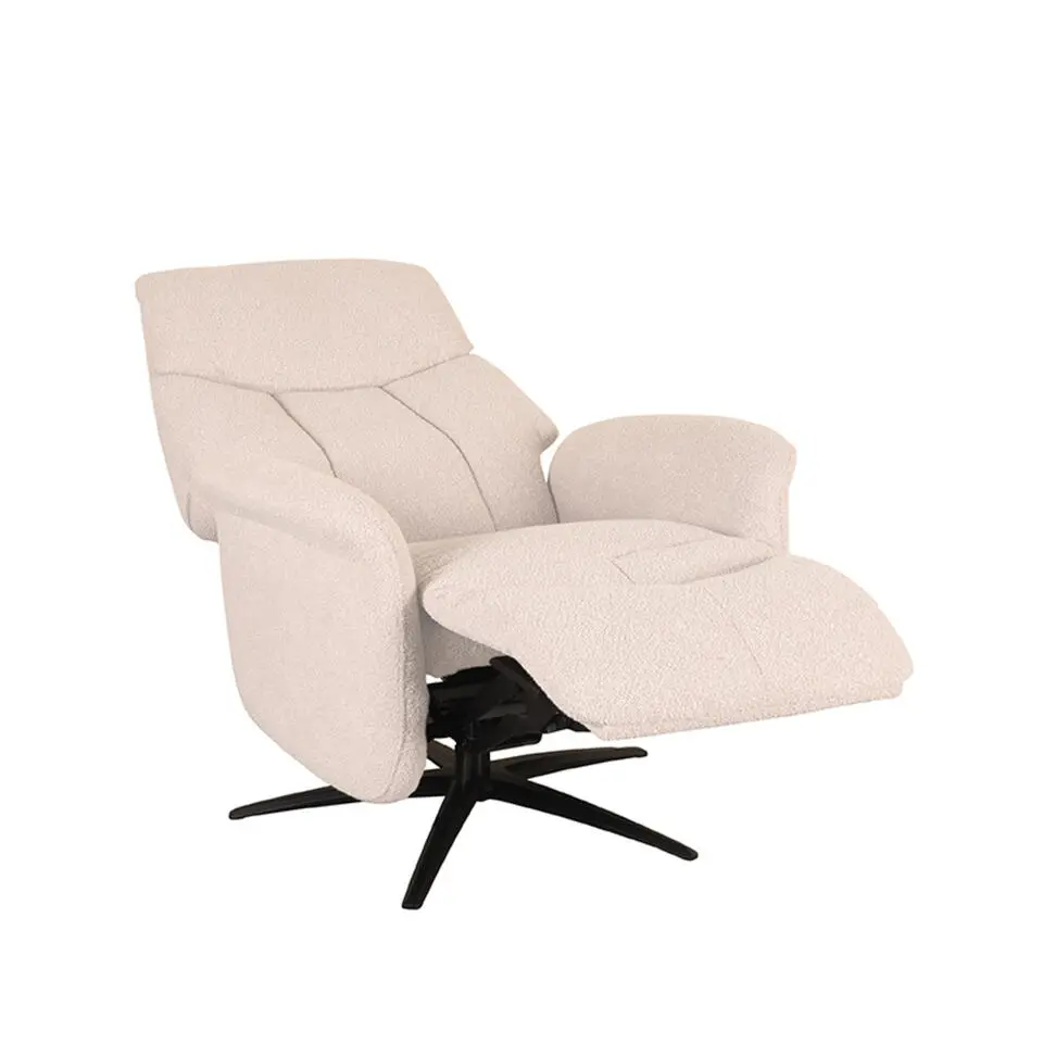 LABEL51 Fauteuil Oslo - Naturel - Boucle - Elektrisch - 87x79x112 cm