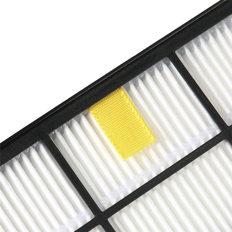 (12-tlg. Set) Ersatz Seiten Bürsten / Hepa Filter für iRobot Roomba Staubsauger Roboter Serie 800 / 900