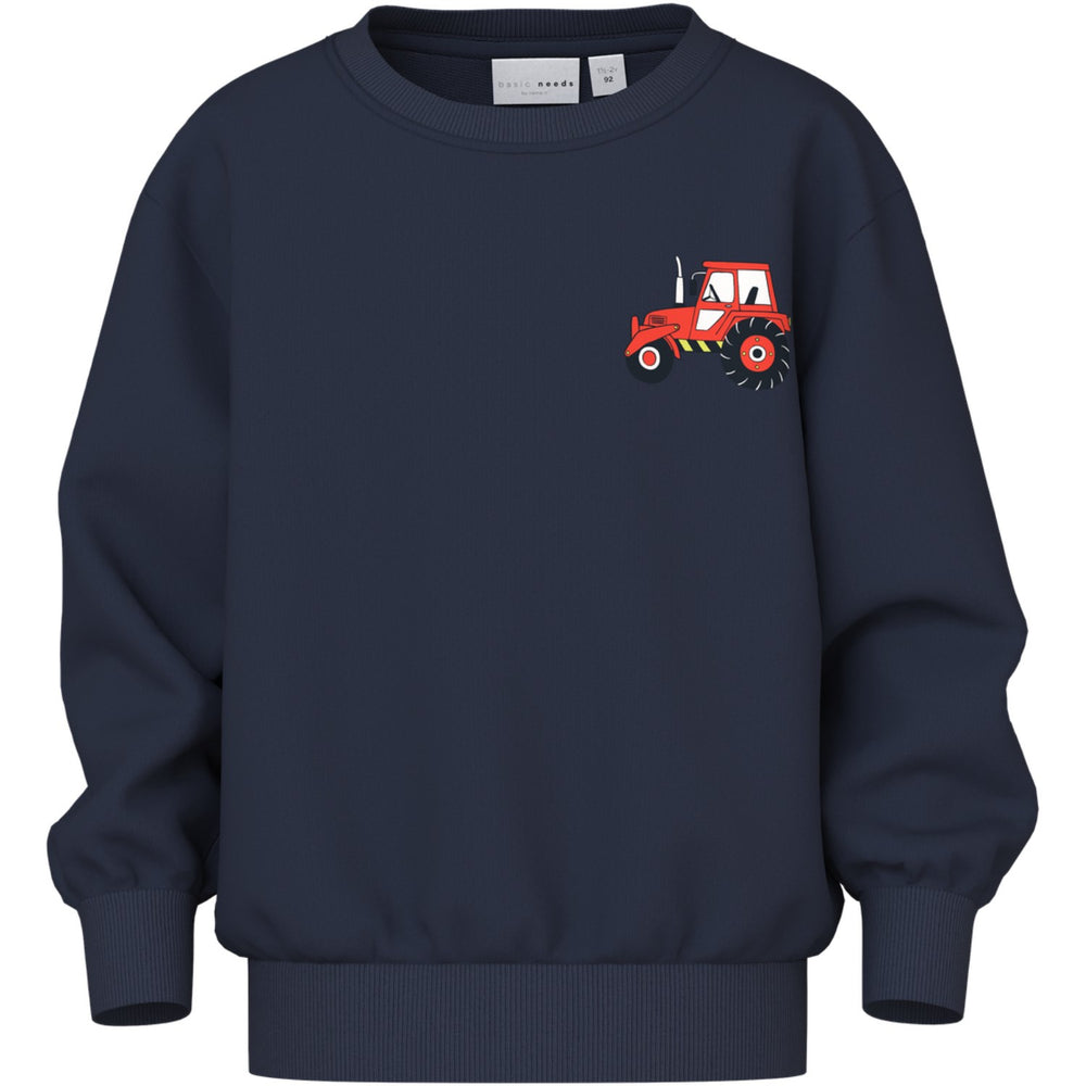 Køb Name It Navy Blazer Tractor Nmmvildar Ls Nreg Sweat Unb