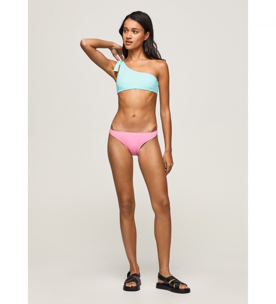 Calcinha de biquíni rosa mutia da Pepe Jeans