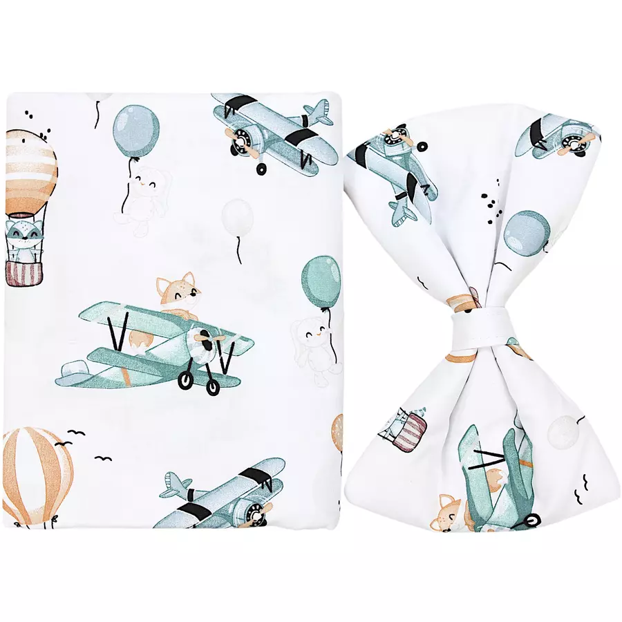 TupTam Babybett Himmel mit Schleifchen grünweiß
