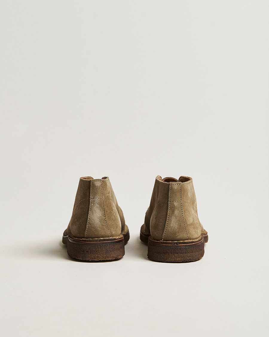 Drake's Crosby Moc-Toe Suede Chukka Boots Sand