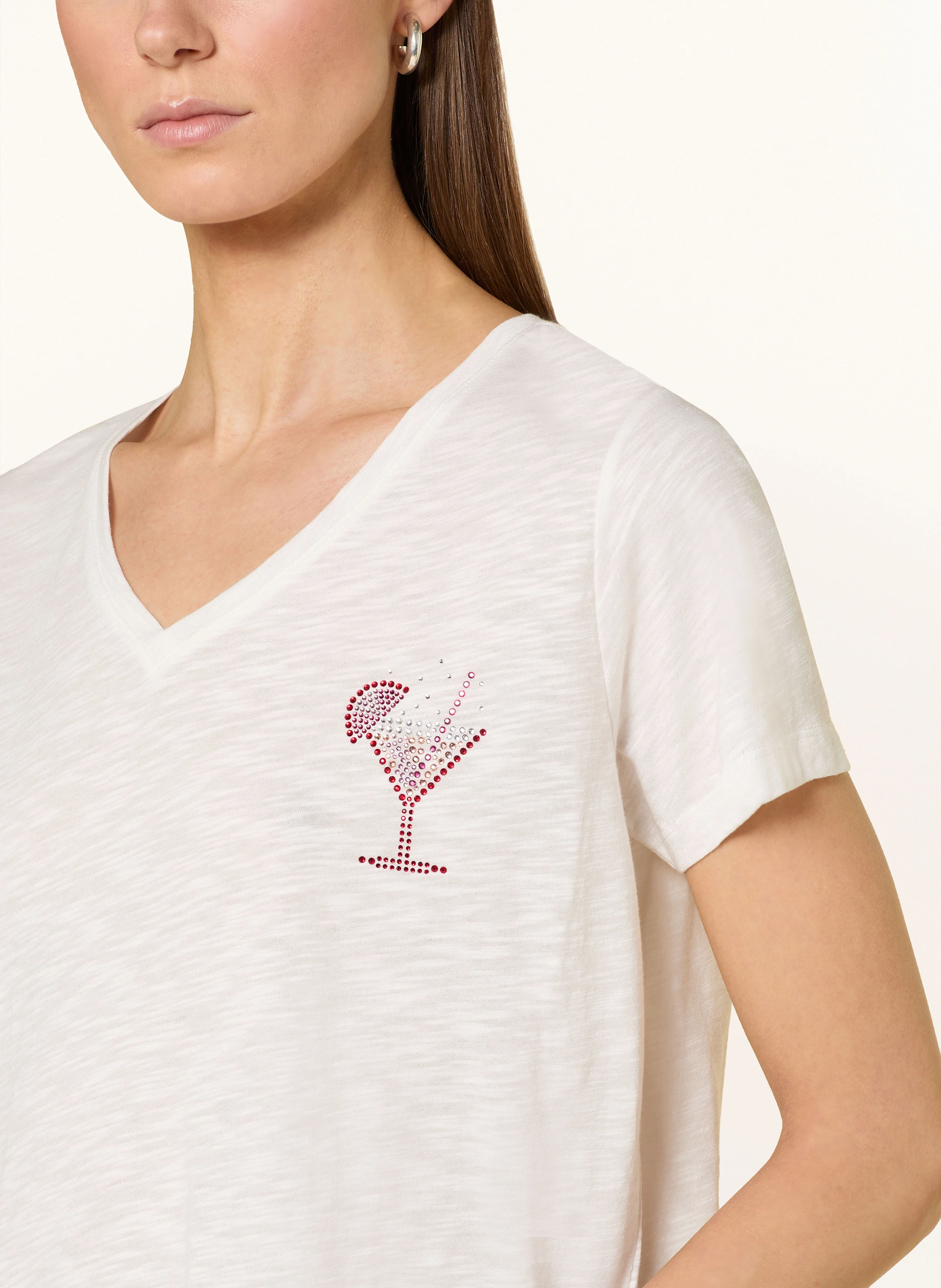MILANO ITALY T-Shirt mit Schmucksteinen