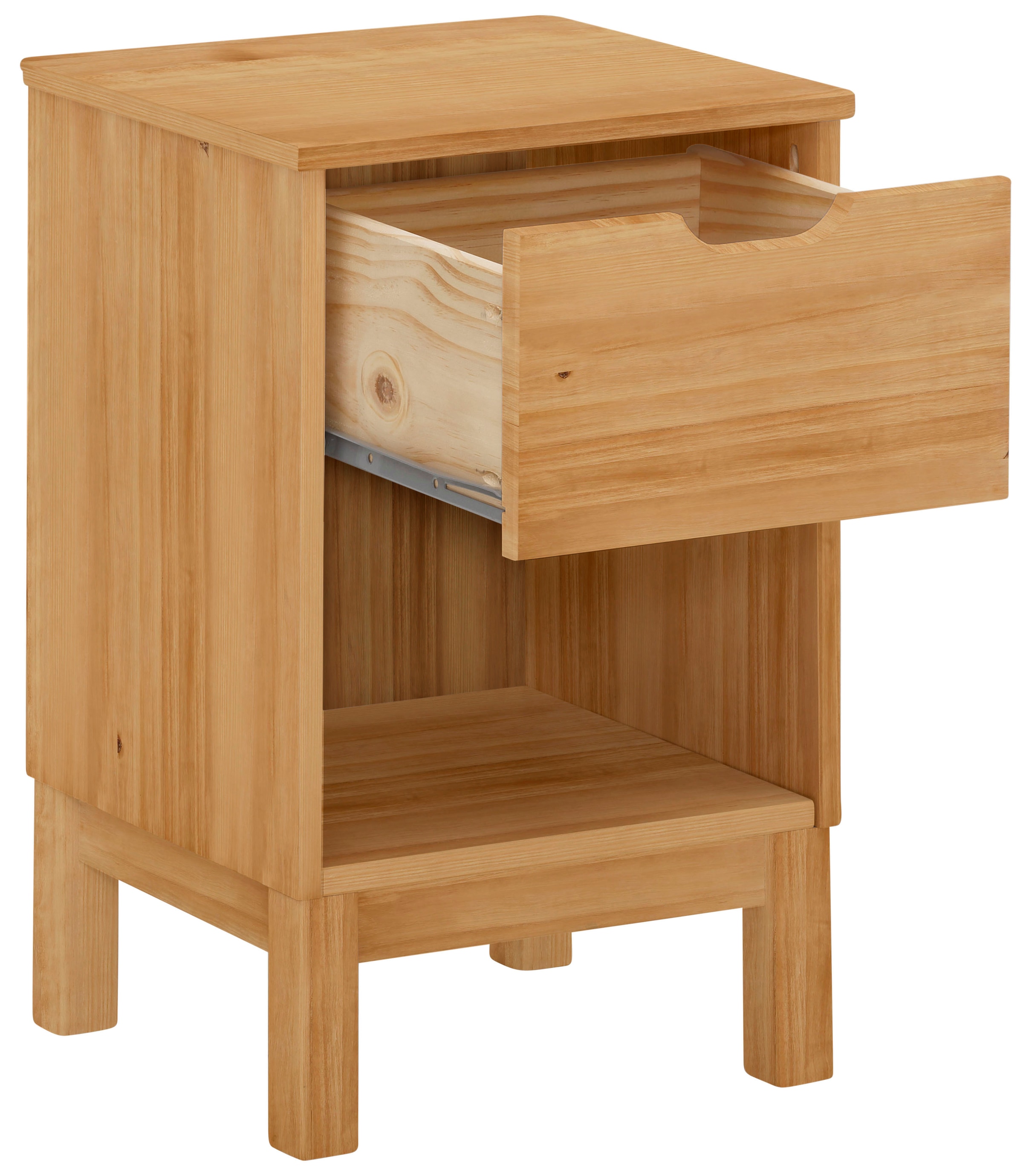 Home affaire Nachtkonsole »Post« massives Kiefernholz, Stauraummöglichkeit durch Schublade, Breite 38cm