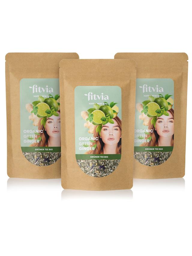 Grüner Tee BIO Limette-Ingwer-Minze, lose, 3er-Set