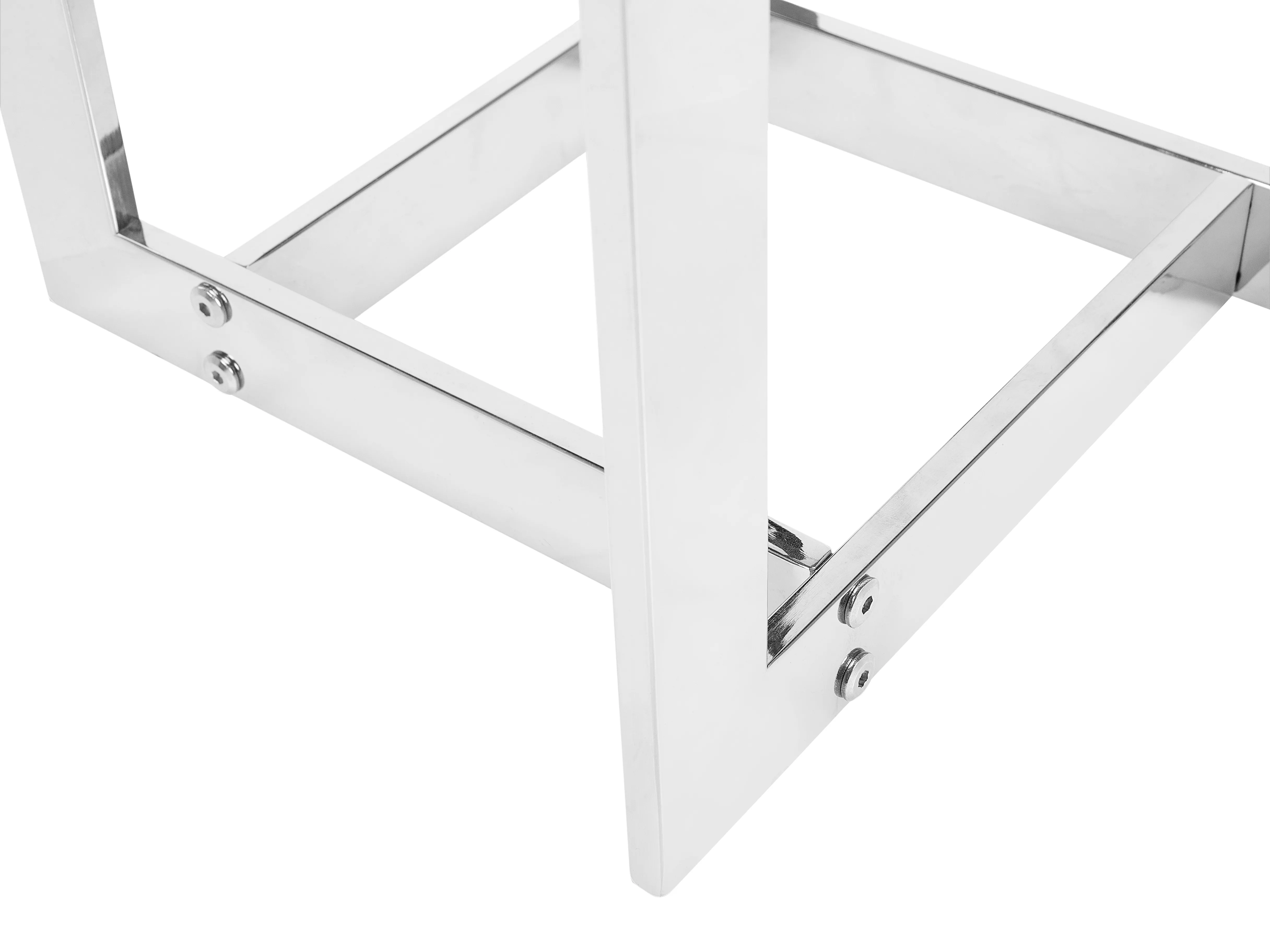 Bijzettafel CRYSTAL Veiligheidsglas Zilver
