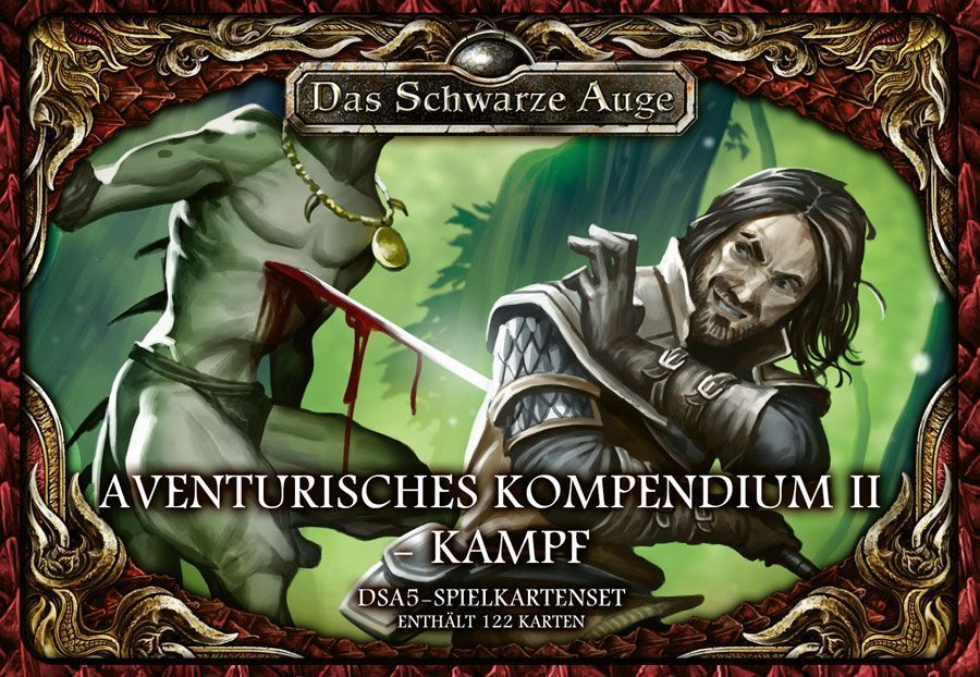 Das Schwarze Auge, Zubehör - DSA5 Spielkartenset Kompendium 2 Kampf