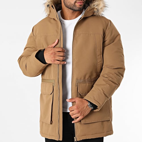 Parka Capuche Fourrure Ewing Camel