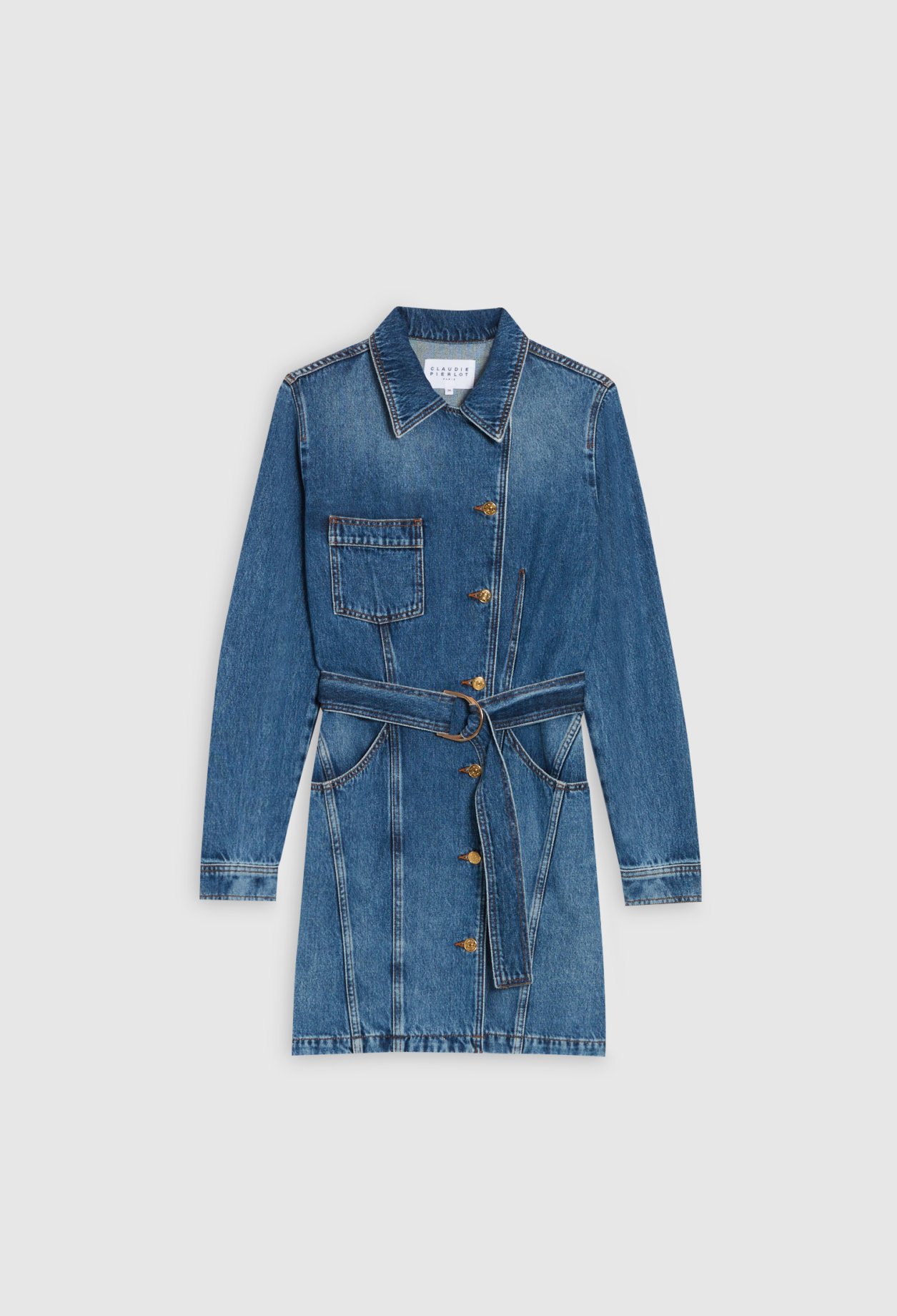 Robe bleue courte