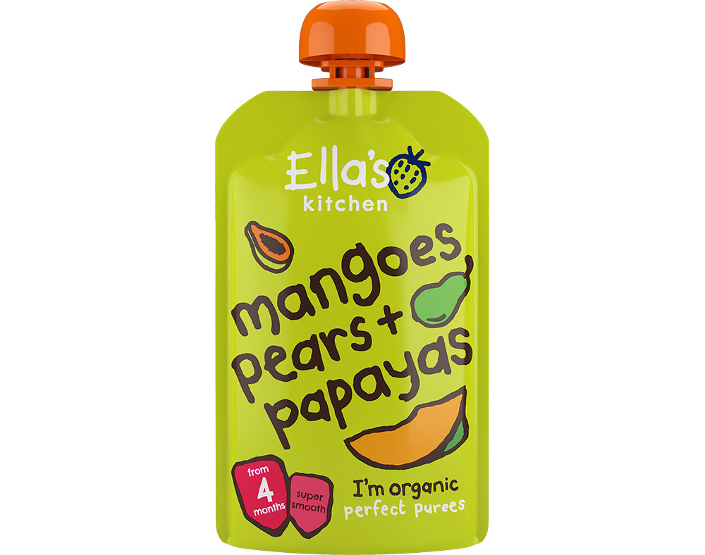 SAQUETA ELLA'S KITCHEN PERA MANGA E PAPAIA 120G
