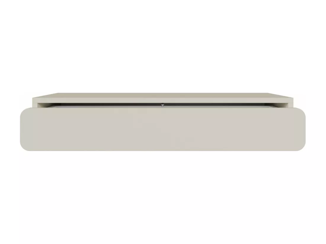 Console - 90 cm - avec tiroir - suspendu - grège - WUWU
