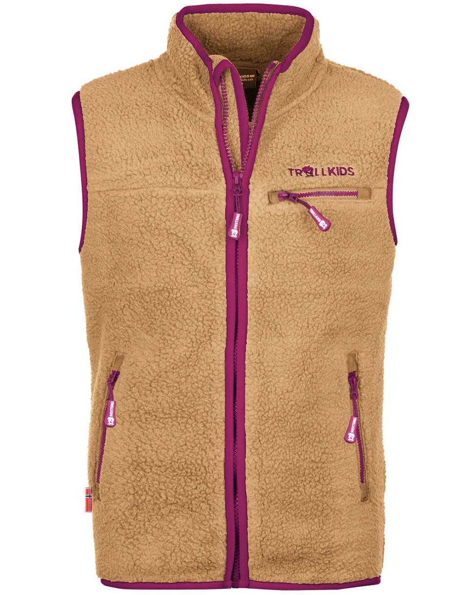 Fleece-WeKids HEMSEDAL in honey/fireberry