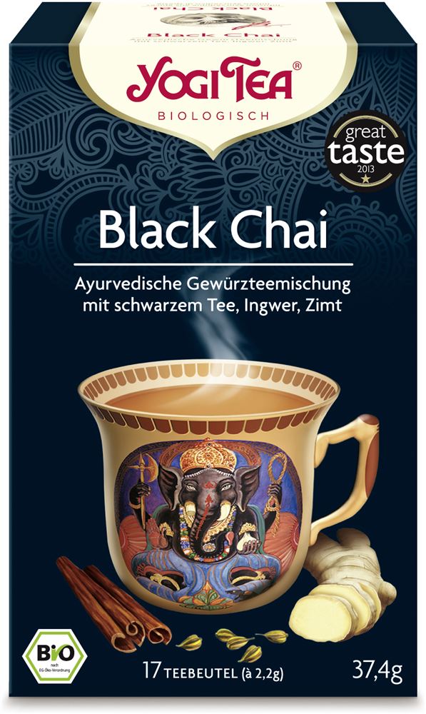 YOGI TEA Black Chai<br>17 × 2.2 g, Beutel