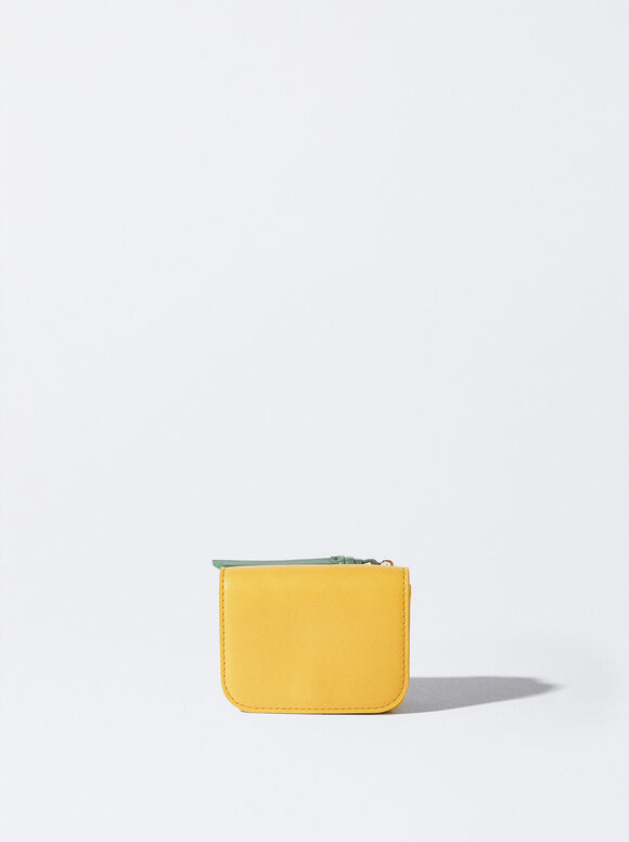 Porta-cartões tricolor - amarelo