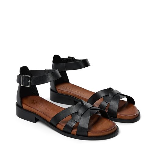 Pavement Aretha Sandaler, Black/Tan, 36
