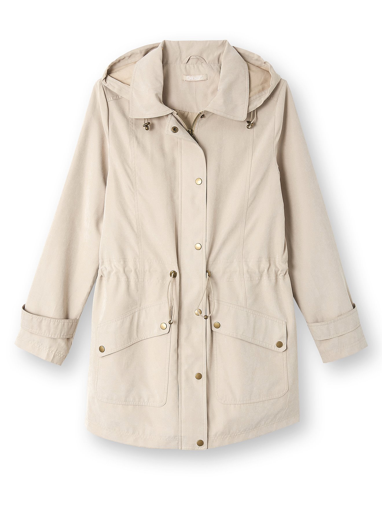 Parka déperlante à capuche amovible