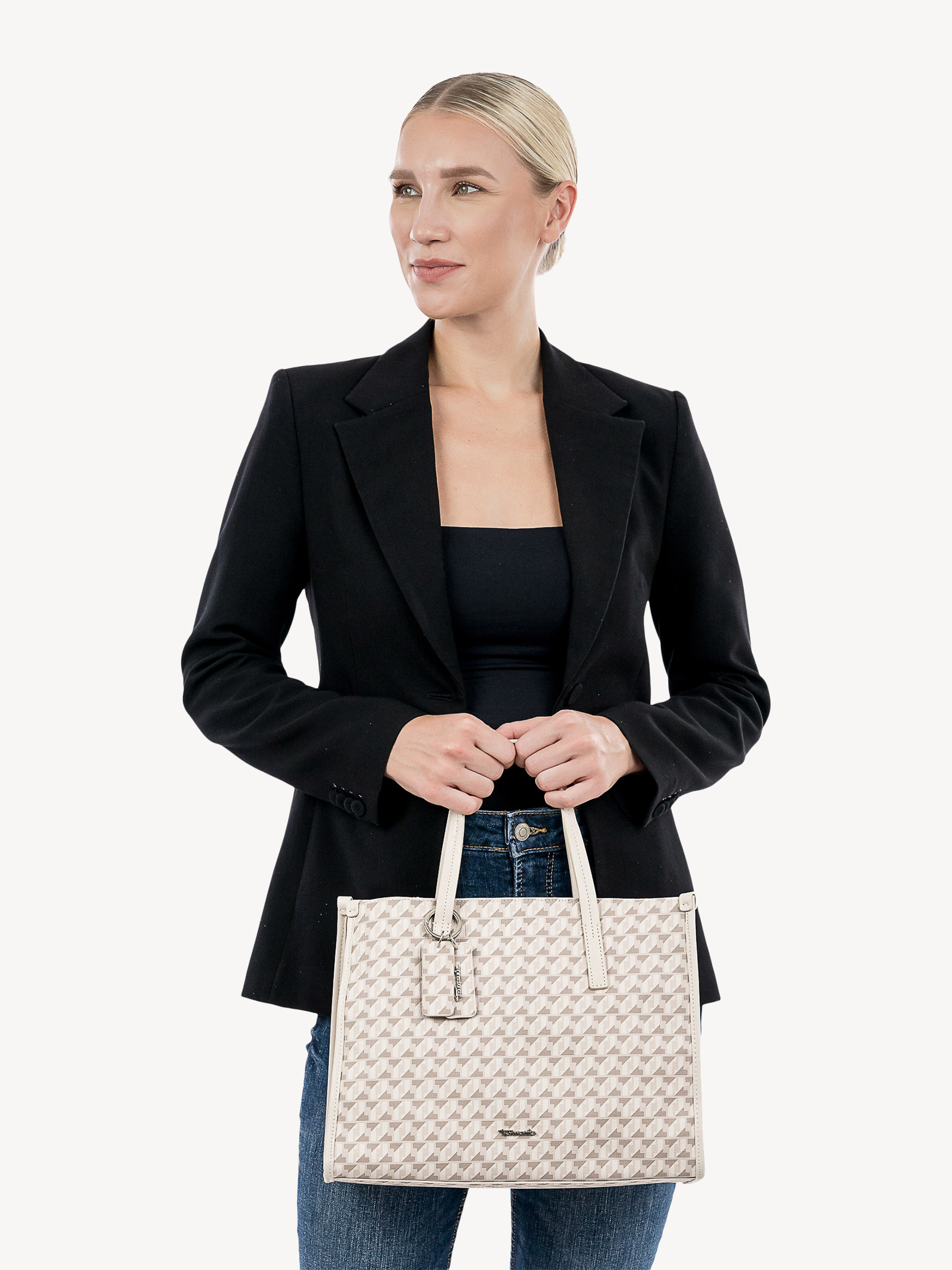Handtas - beige