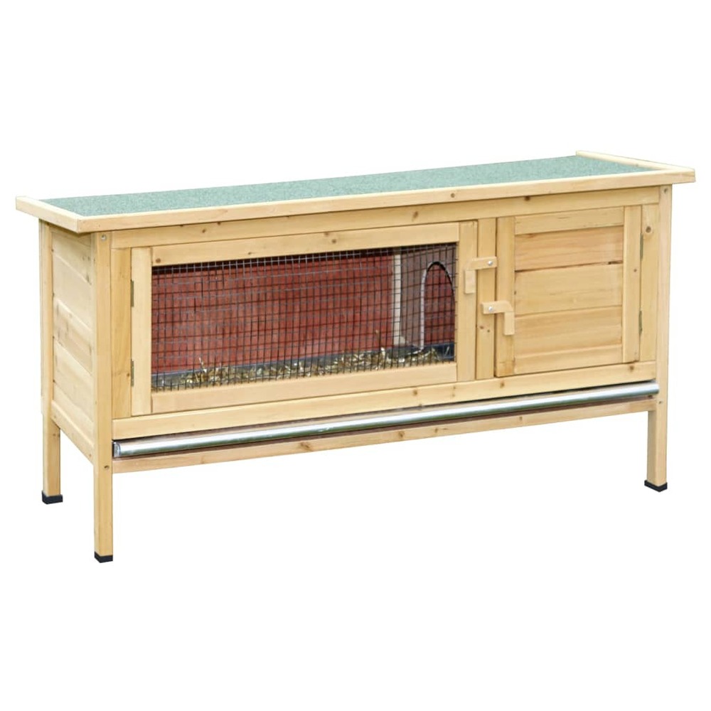 Maison pour rongeurs alfred 116x45x62 cm bois vernissé
