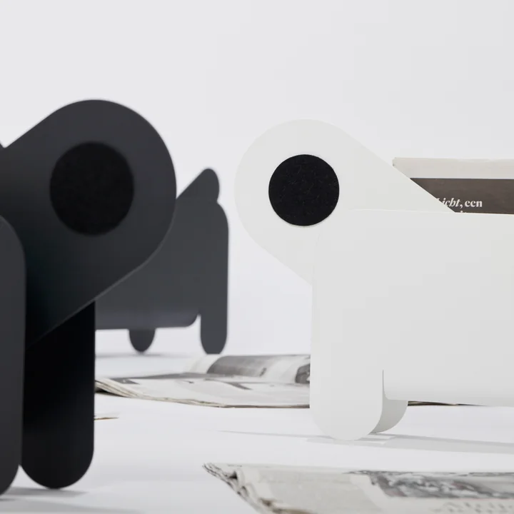Frederik Roijé - Paper Pet Magazinhalter, weiss