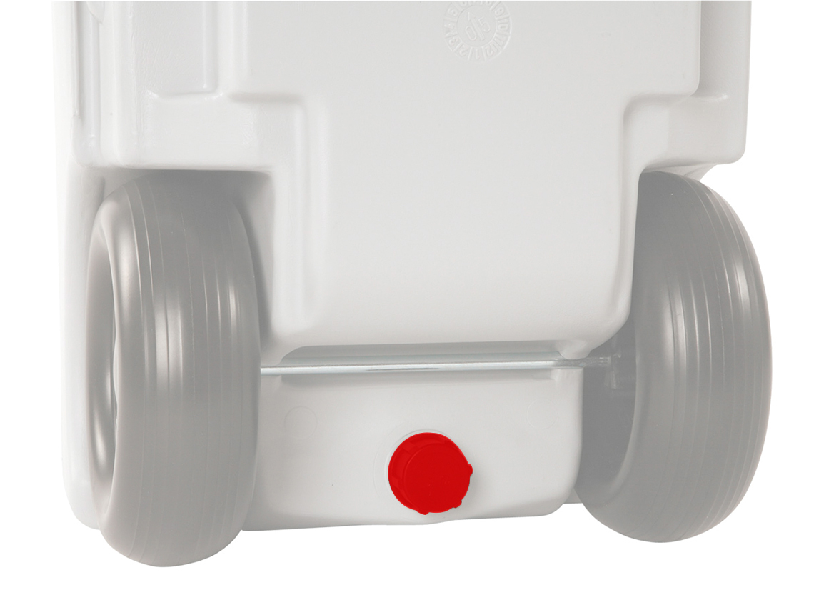 Fiamma 23B & 23F watertanks afvoerdop - red