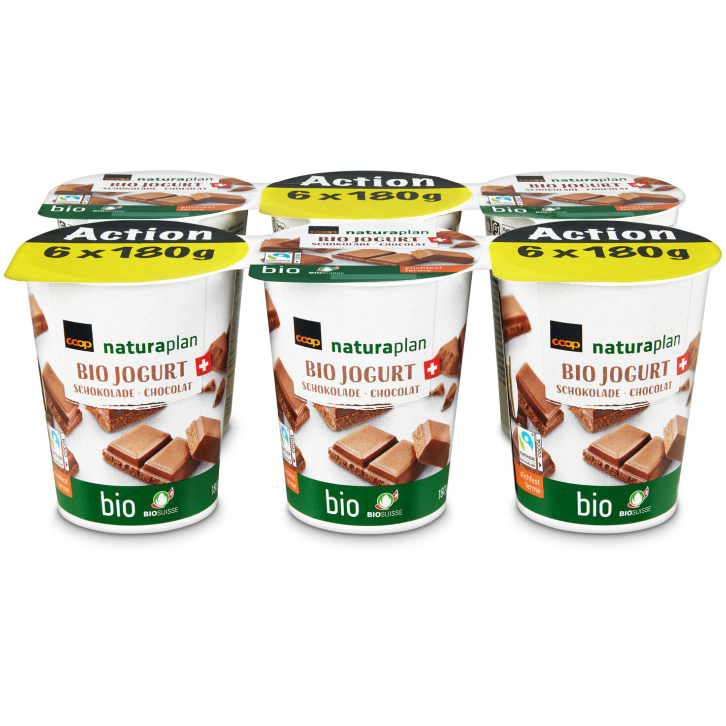 Naturaplan Bio Fairtrade Jogurt Choco 6x180g